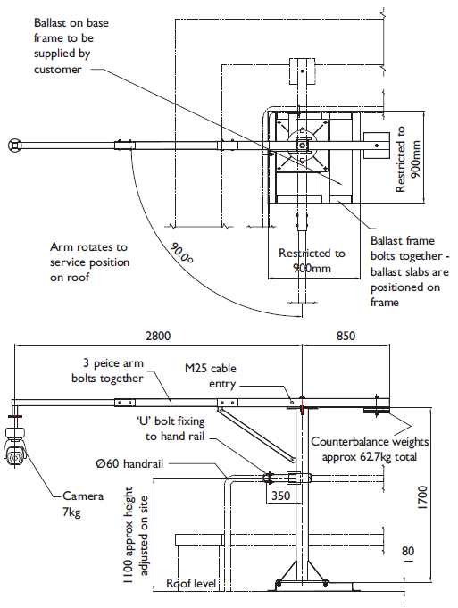 Ballast Swivel arm bracket-casestudy